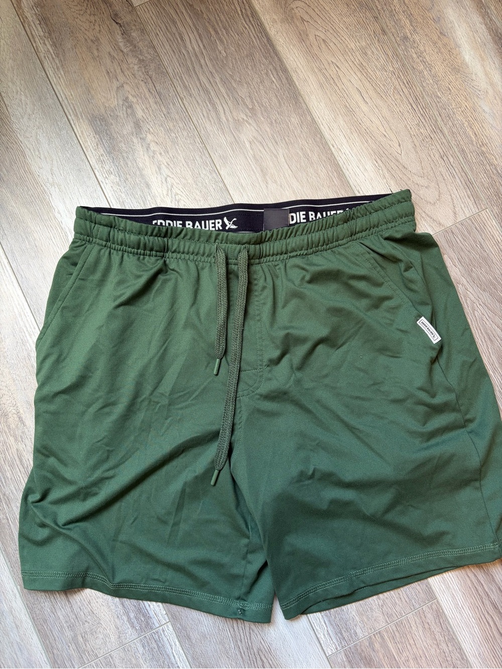 Eddie Bauer Olive Green Athletic Shorts